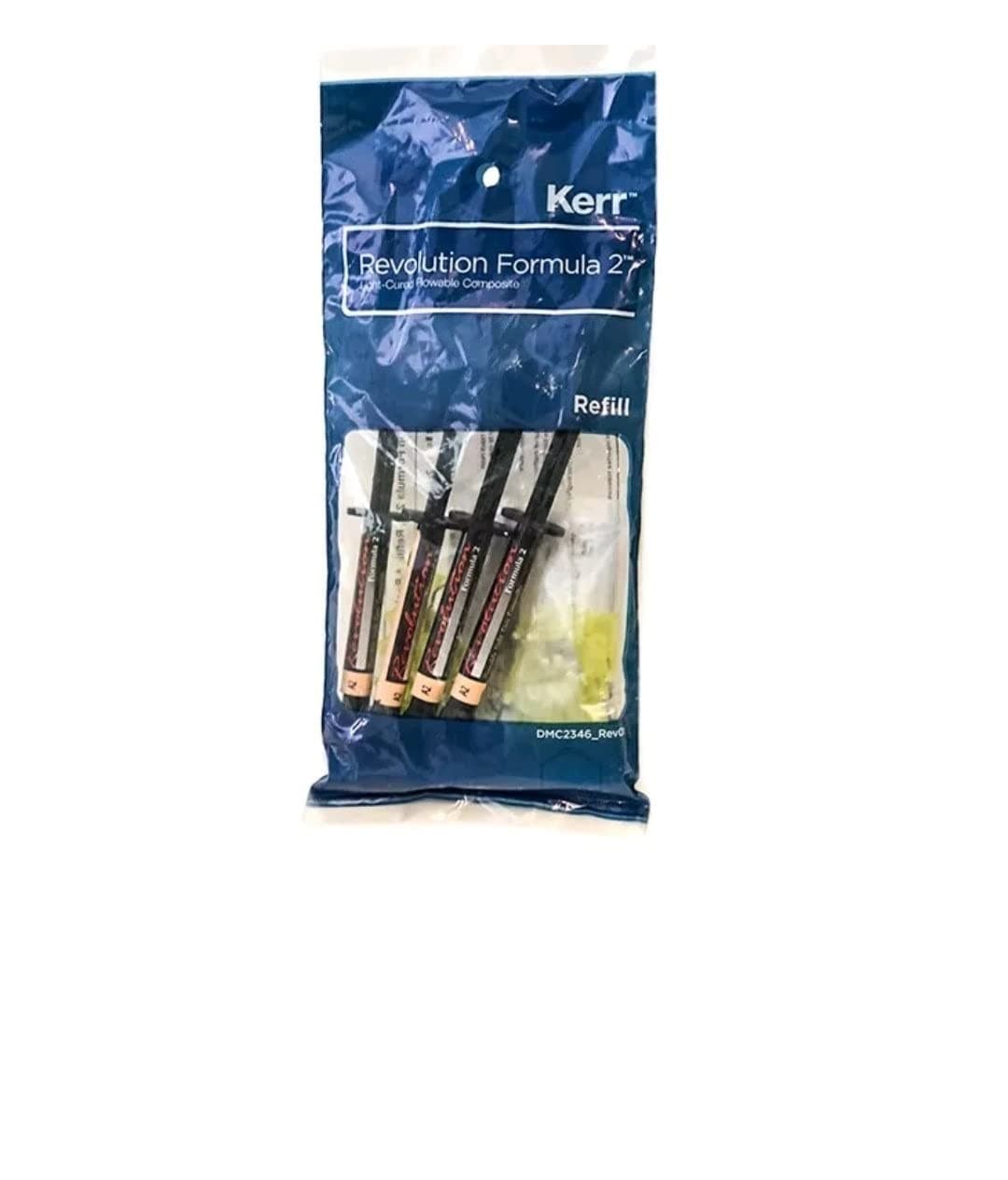 Kerr KE-29494 Revolution Formula2 Flowable Composite Syringe, A2 (Pack of 4)