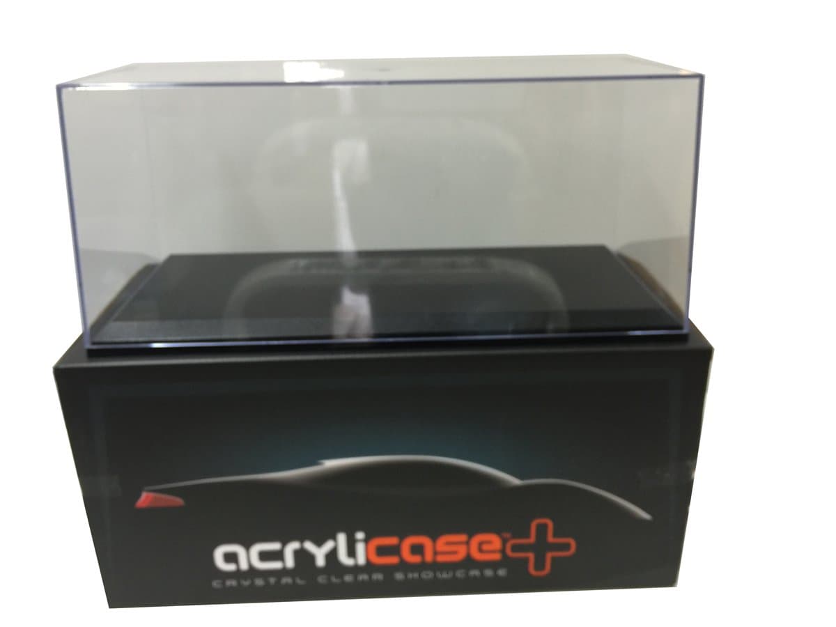 Clear Display Show CASE for 1/18 Diecast Car Black Base