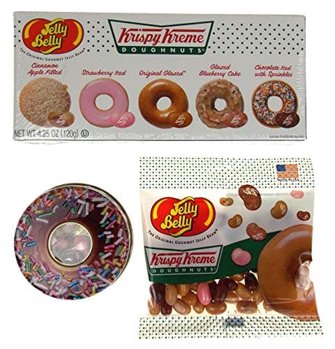 Jelly Belly Krispy Kreme Jelly Bean Bundle - Bag, Tin & Gift Box