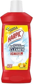 Harpic Disinfectant Bathroom Cleaner Liquid, Lemon - 1 L | India's # 1 Bathroom Cleaner