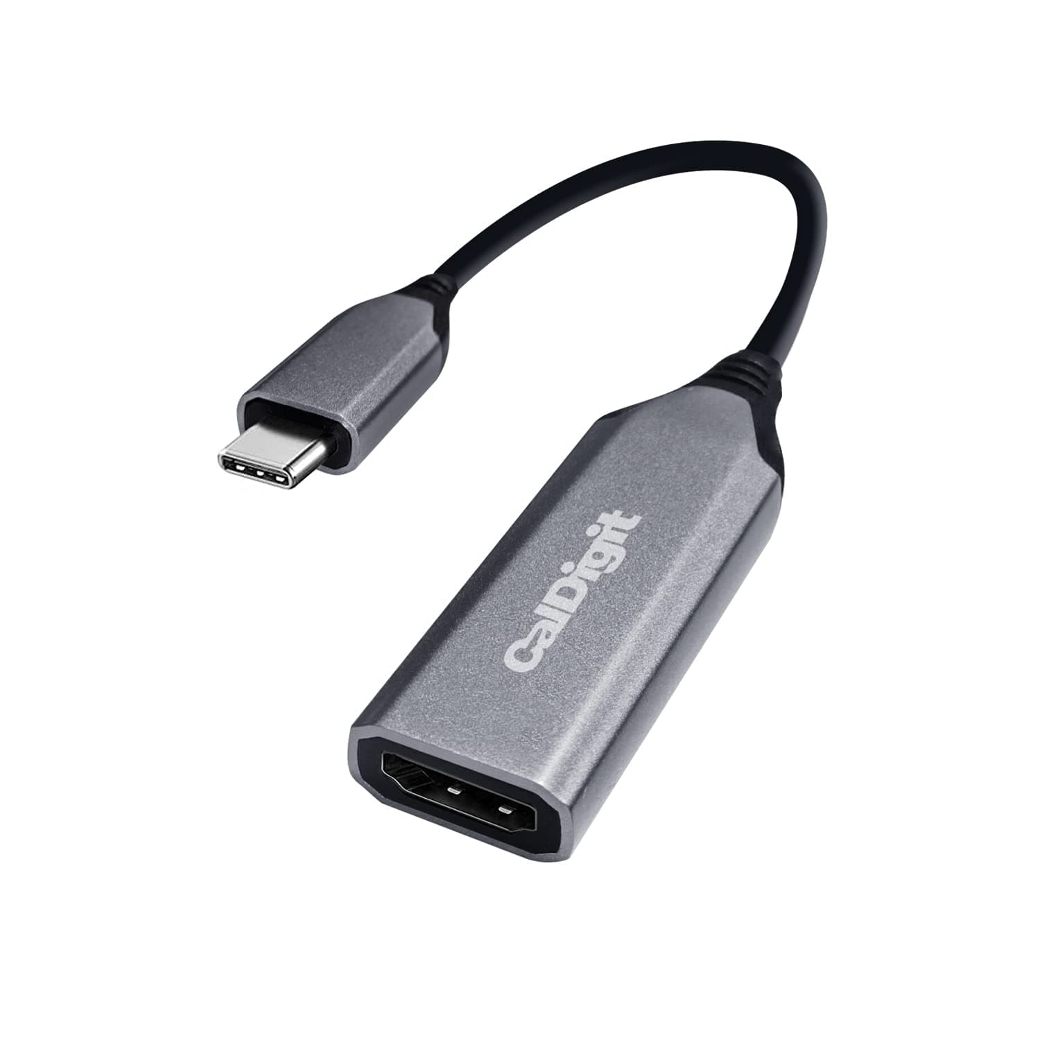 CalDigit USB-C to HDMI 2.1 8K Adapter Dongle - High Refresh Display, HDR, 10 bit, Compatible with Thunderbolt 3/4 / USB 3.1 / USB4 for Apple MacBook Air, 2016+ MacBook Pro (USB-C to HDMI 2.1 (8K))