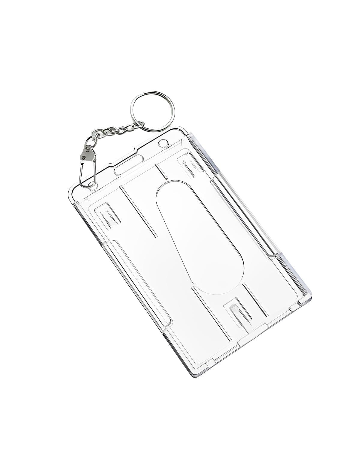10 Sets Hard ID Card Badge Holder for Keyring Clip Retractable Lanyard Fuel Gas Petroleum