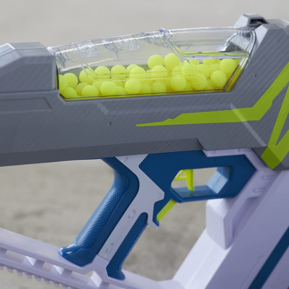 NERF HyperMach-100 Fully Electric Blaster 80 Times Hyper Round Eyewear Max 110 FPS Speed Easy Reload Up to 100 Rounds