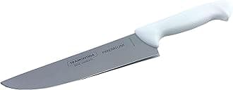 - TRAMONTINA Premium Stainless Steel Utility Knife 20cm | Polypropelyn Handle | Dishwasher Safe | White | Made in Brazil
