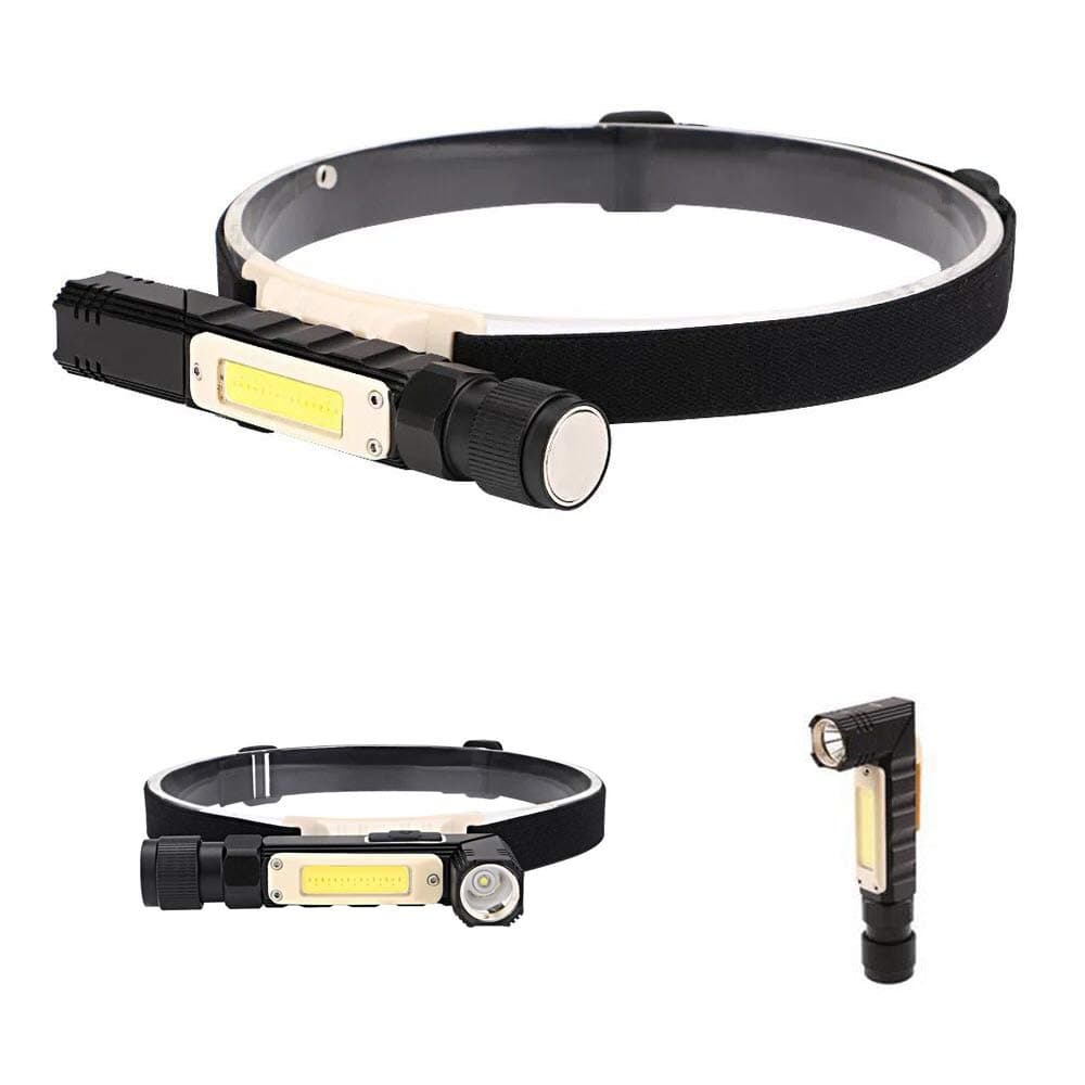 Flashlight, Tiamxinco 90 Degree Mini Work Light&Waterproof Led Flashlight 5 Modes, Best High Lumens Magnetic Base Handheld Flashlights are for Inspection, Camping, Outdoor, Hiking