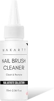 Nail Art Brushes Cleaner: Nail Polish Brush Bristles Conditioner Restorer Liquid for Solid Gel/Nail Extension/Builder Gel/Dip Powder Manicure - 70ml/2.36 Fl.oz