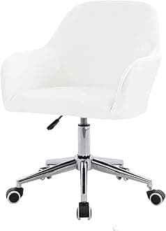 Velvet Office Chair Slipcover with Arms,Cover Chair For Vanity,Modern Office Computer Chair Protector,Stretch Wingback Dining Chair Cover Protector for Home Kitchen Living Room