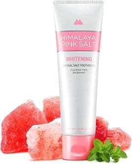 HIMALAYA PINKSALT Toothpaste, 4.9 oz (113 g), Fluorine-free, Himalayan Rock Salt, Bad Breath Care, Spearmint Flavor, Whitening, Fluorine Free, Korea