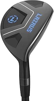 LAZRUS GOLF Premium Hybrid Golf Clubs for Men - 2,3,4,5,6,7,8,9,PW Right Hand & Left Hand Single Club, Regular Flex