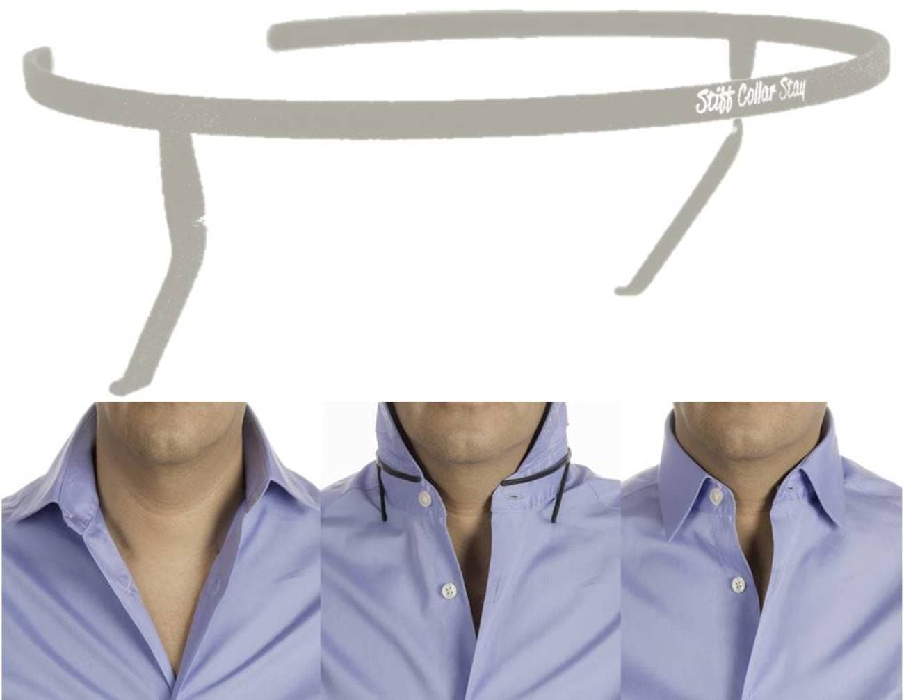 Collar Shaper | SELECT YOUR SHIRT COLLAR SIZE | THE ORIGINAL Collar Support System | Collar Stays | NOT MADE of CHEAP plastic