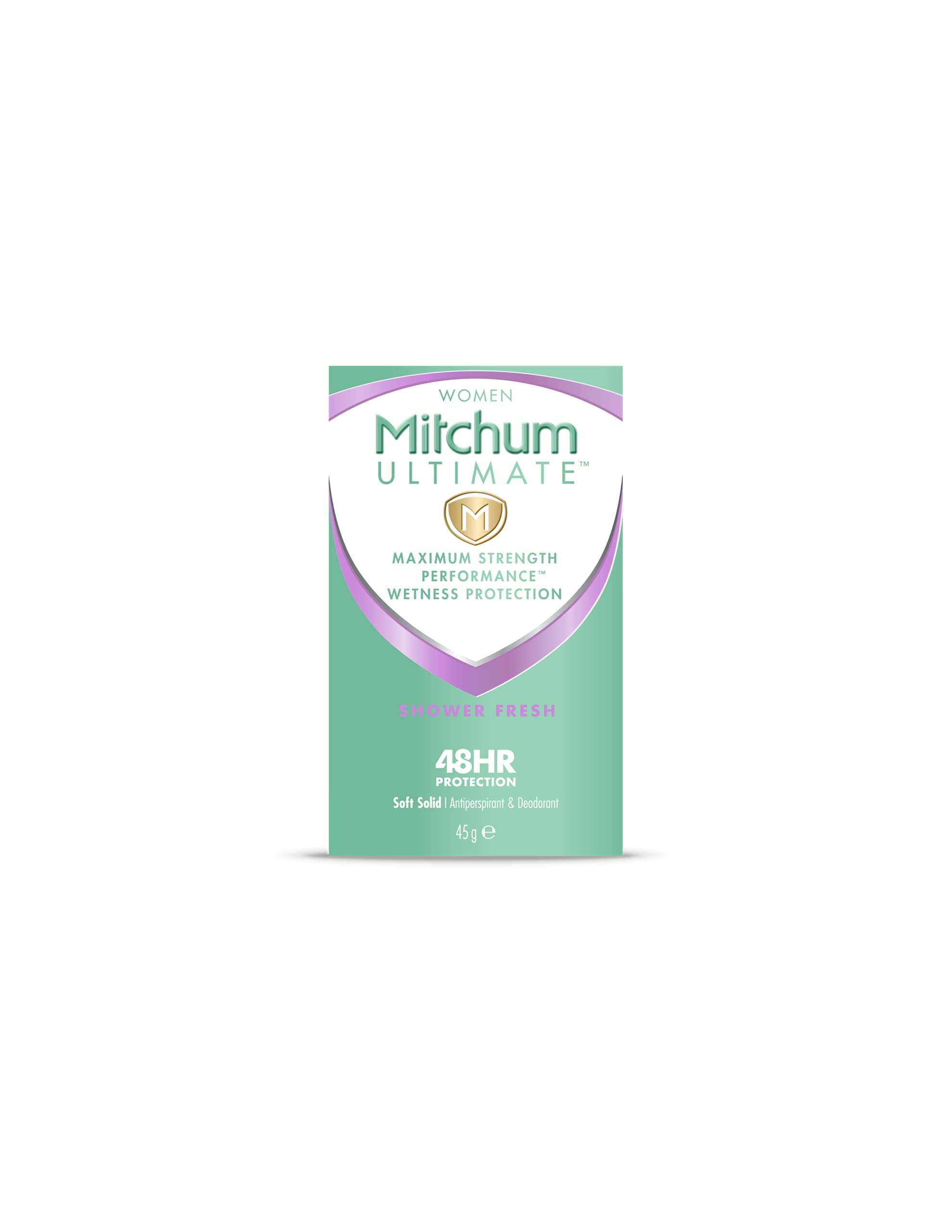 Mitchum Ultimate Women 48HR Protection Soft Solid Shower Fresh Antiperspirant & Deodorant 45 g