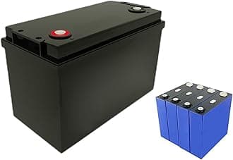 25.6V Lithium Battery 24V 50Ah 100Ah 200Ah LiFePO4 Battery Max. 1280W/2560W/5120W Power Built in 50A/100A BMS for RV, Marine, Trolling Motor, Solar