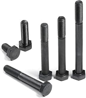 M10 Hex Bolt, 12.9 Grade High Tensile Alloy Steel, Outer Hexagonal Screws for Machinery Industry Fastener, (Partial Threaded) M10×110mm,3 pcs