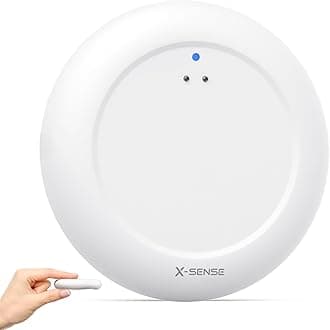 X-Sense Wi-Fi Water Sensor, Smart Water Leak Detector with App Alerts, IP67 Waterproof, Wireless Detector for Kitchen, Bathroom, Basement, SBS50 Base Station Required, SWS0A, 1-Pack
