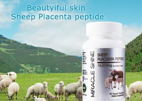 Miracle Shine (TM) Sheep Placenta Peptide---60 Veggie Capsules @ The STAR Products