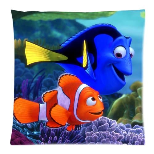 Finding Nemo Dory Custom 18x18 Inch Throw Cushion Cover Pillow Cases (Twin Sides)