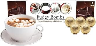 Doohickey Fudgy Bombs, Hot Chocolate Bombs Filled with Cocoa Mix and Marshmallows, Hot Cocoa Bombs Easy to Make, Super Chocolatey and Delicious Taste (5 Pack)