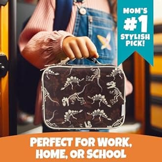 Bentology Insulated Lunch Bag for Kids & Adults- Reusable Thermal Sleeve w Clip on Handle- Easy to Clean Water-Resistant Lunchbox Tote- Mini Cooler Bag for Work School, Picnic, Daycare- Back to School