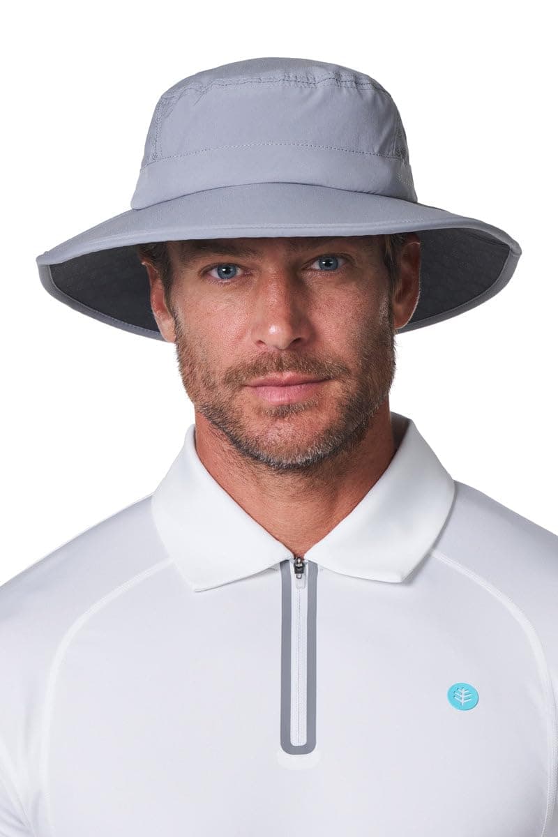 Performance Golf Hat with Wide Brim - UPF 50+ Sun Protection - Fore Golf in Black
