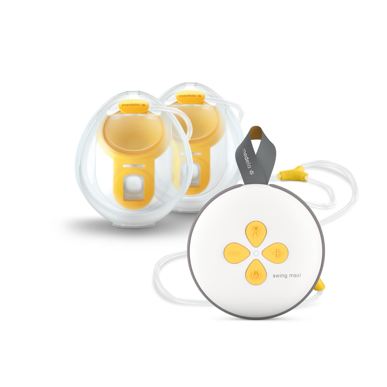 Swing Maxi Hands-Free Double Electric Breast Pump, Easy and Intuitive Design for On-the-Go, Compatible with Medela Family App