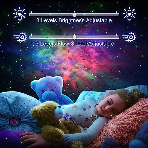 Bozhihong Star Projector,LED Galaxy Projector Light with Nebula,Night Light Projector with Remote Control for Kids Adults Bedroom/Party/and Night Light Ambience (White)