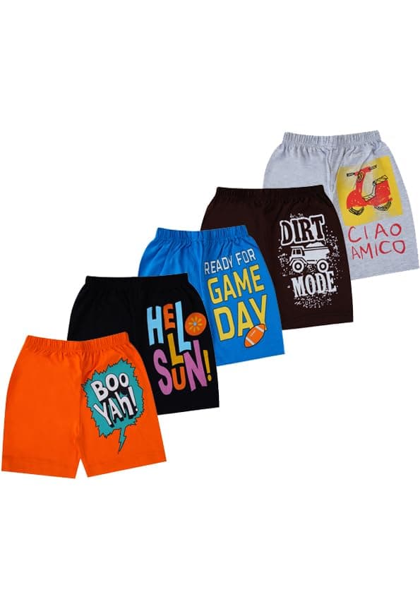 T2F Boy's Shorts(Pack of 5)