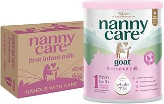 Goat Based First Infant Milk – Stage 1 (From Birth) | Baby Powder from Whole Goats Milk | Nutritionally Complete Formula for Combination or Bottle Feeding – 800g (6 Pack)