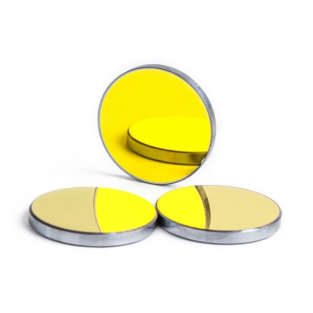 Cloudray Si Reflective Lens Gold Plated Mirror 19.05mm for CO2 Laser Engraving & Cutting, Dia 19.05mm 3PCS