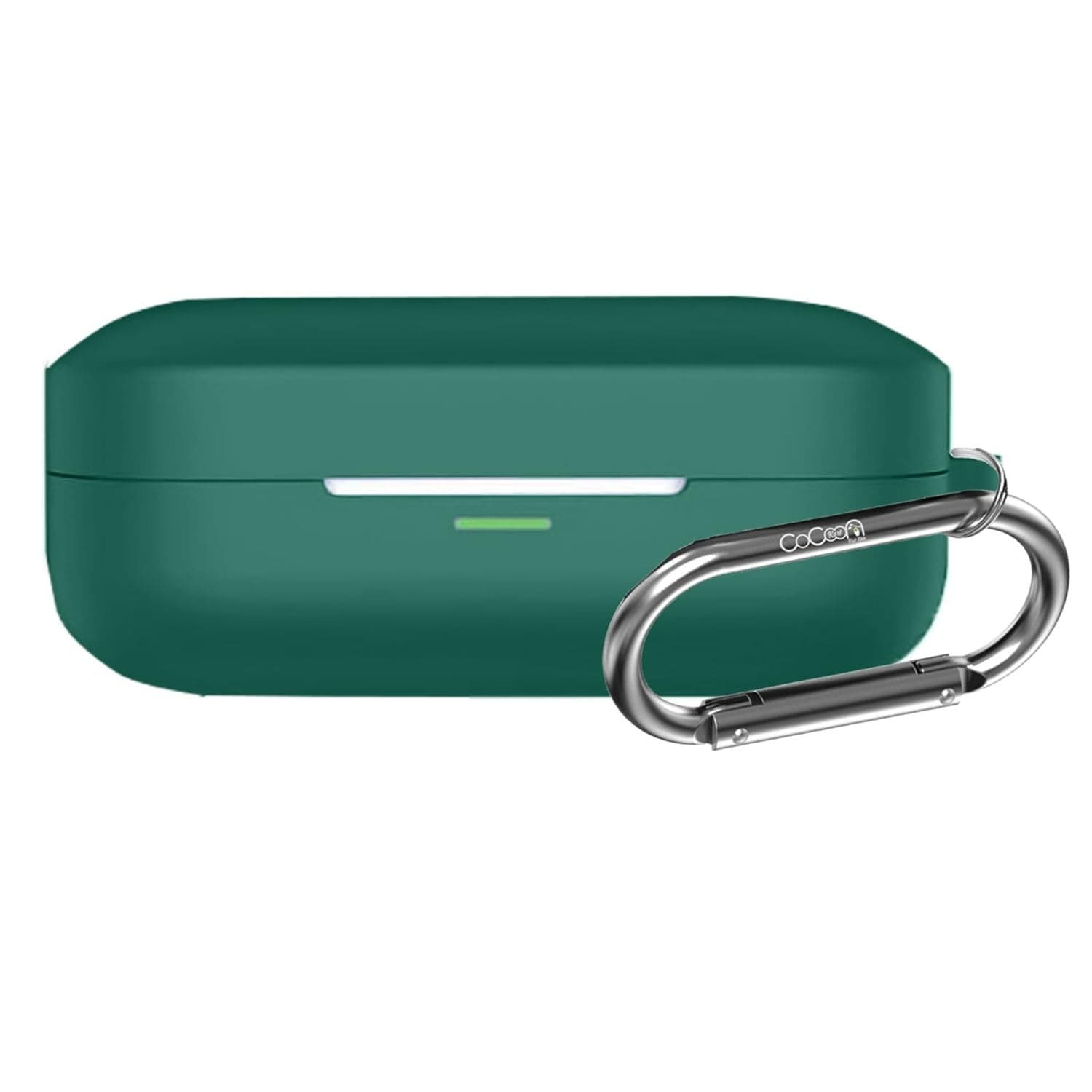 Soft Silicone Case Cover Compatible for Realme Buds Air 7 | 7 Pro -Green.