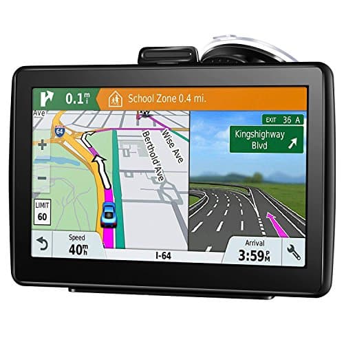 GPS Navigation for Car, 7 Inch 16GB HD Touch Screen Built-in Android System GPS Navigation System Spoken Turn-by-Turn Directions for Car Vehicle GPS Navigator with Lifetime Map Update