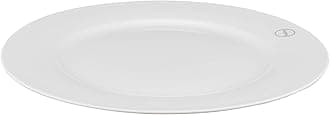 Shallow 20cm Porcelain Dessert Plate, White, 20 cm, TS-WH-11
