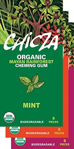 Chicza: Organic Rainforest Chewing Gum - 10 Packs (80 pieces) - Assorted Flavors