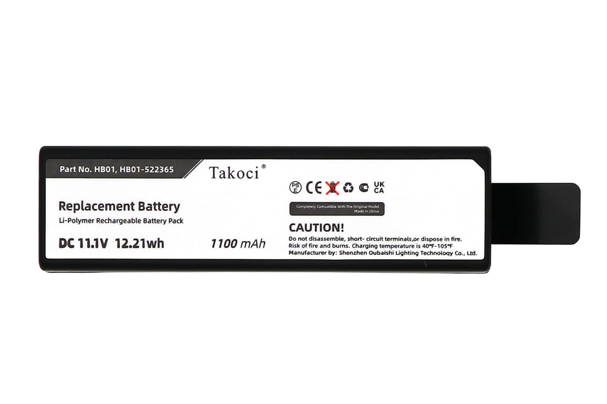 Replacement Battery for DJI HB01-522365 Intelligent Battery, Compatible with DJI Osmo Part 53 Handheld Gimbal, Li-Polymer 11.1V/1100mAh