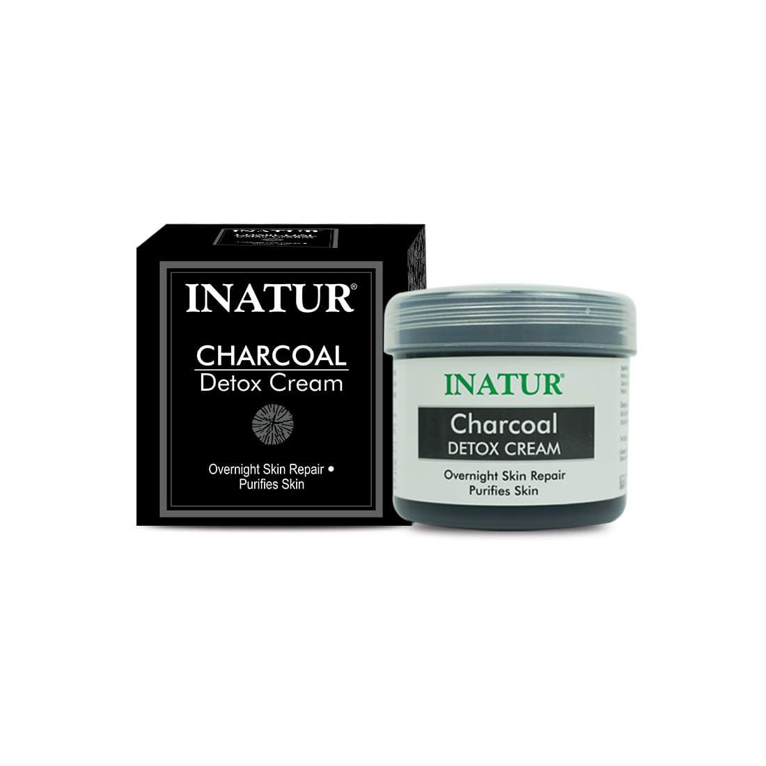 INATUR Charcoal Detox Cream, 100g
