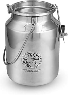 GirOrganic A2 Pure Ghee - 5 litre | 100% Gir Cow Ghee | Vedic Bilona Method | Grassfed, Cultured, Premium & Traditional Ghee | Immunity Booster