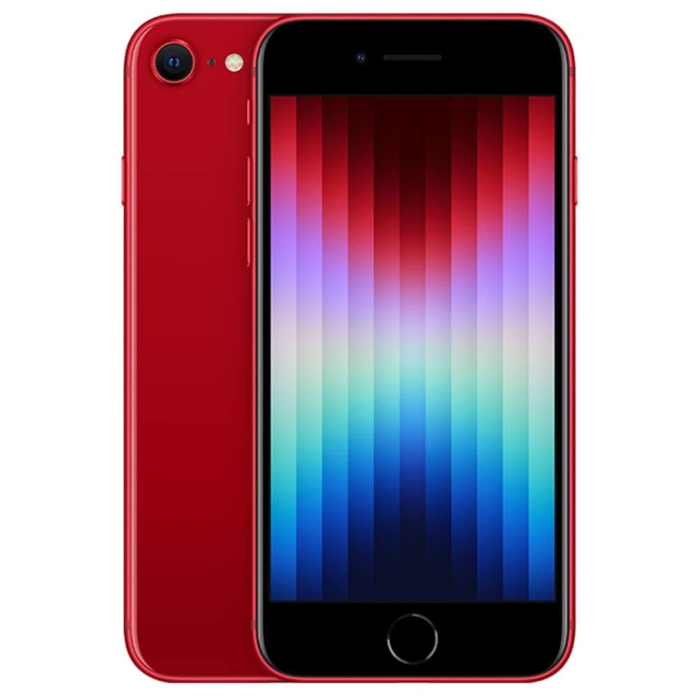 Apple iPhone SE 3rd Gen, 64GB, RED - Unlocked (Renewed Premium)