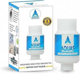 AQUAS ™ Original 5 Years Warranty Washing Machine Filter | Washing Machine Softener for Hard Water Chlorine Limescale Remove Top Load Front Load Washing Machines Dishwashers compatible ALL BRAND