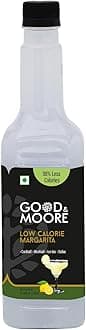 GOOD&MOORE Low Calorie Margarita Syrup | For Cocktail, Mocktail, Sodas, Ice-Teas And More | Upto 98% Less Calories | Concentrated Syrup | Ready To Mix | Premium Syrup | 750Ml