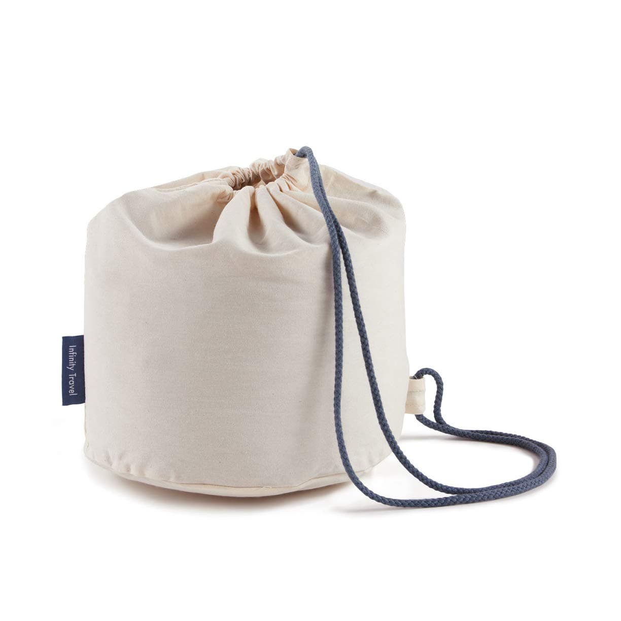 Huzi - Travel Cotton Case Bag Sleeve Drawstring Pouch for Infinity Pillow