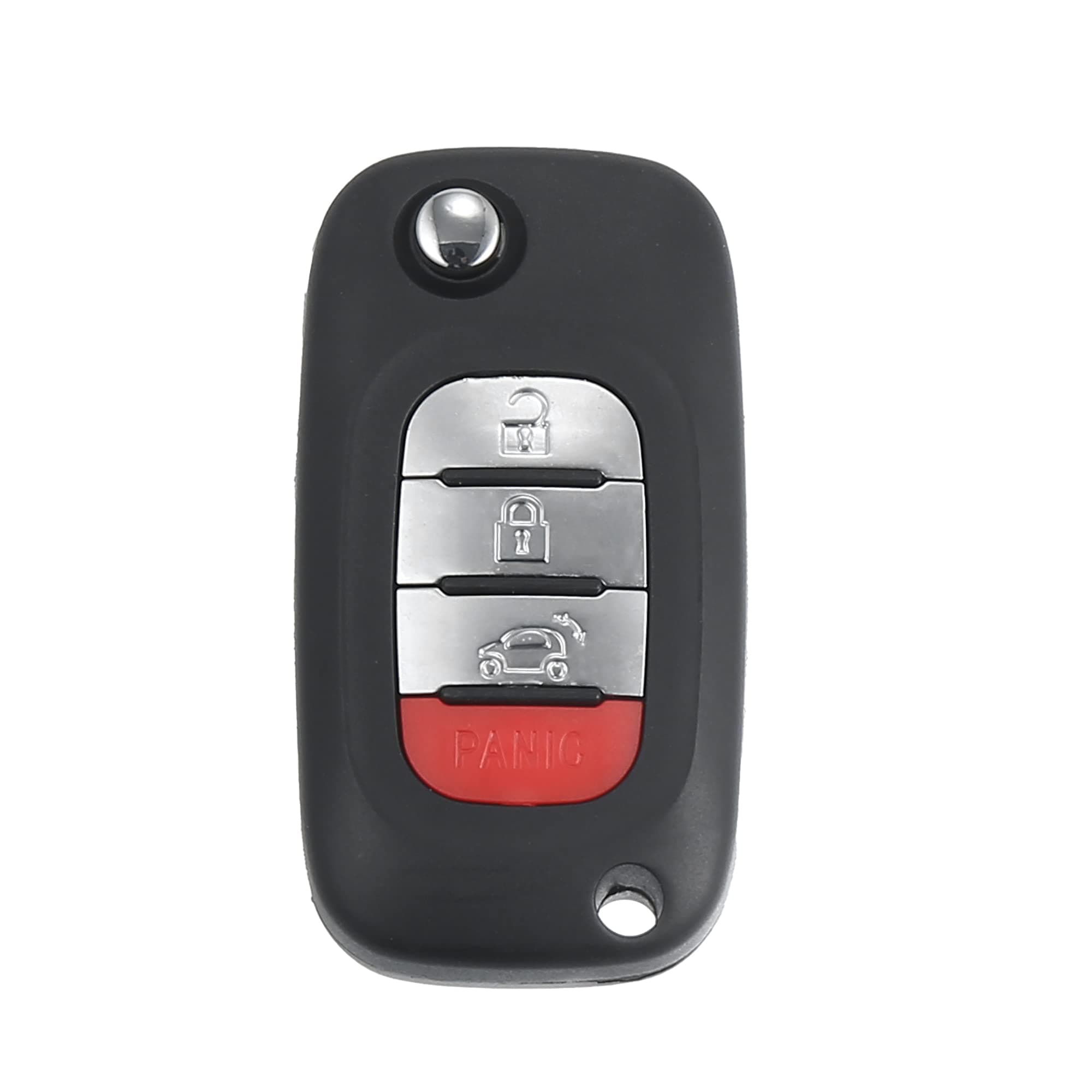 X AUTOHAUX Car 4 Button Flip Car Keyless Entry Remote Control Key Fob Proximity Smart Fob CWTWB1G767 for Smart Forfour 2015-2017 Fortwo 2015-2017 433MHz Chip 4A