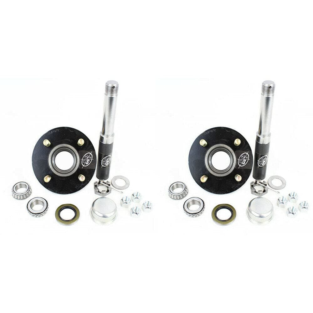 Southwest Wheel 2-Pack 2,000 lbs Trailer Axle Spindle with 4-4" Bolt Circle Hub
