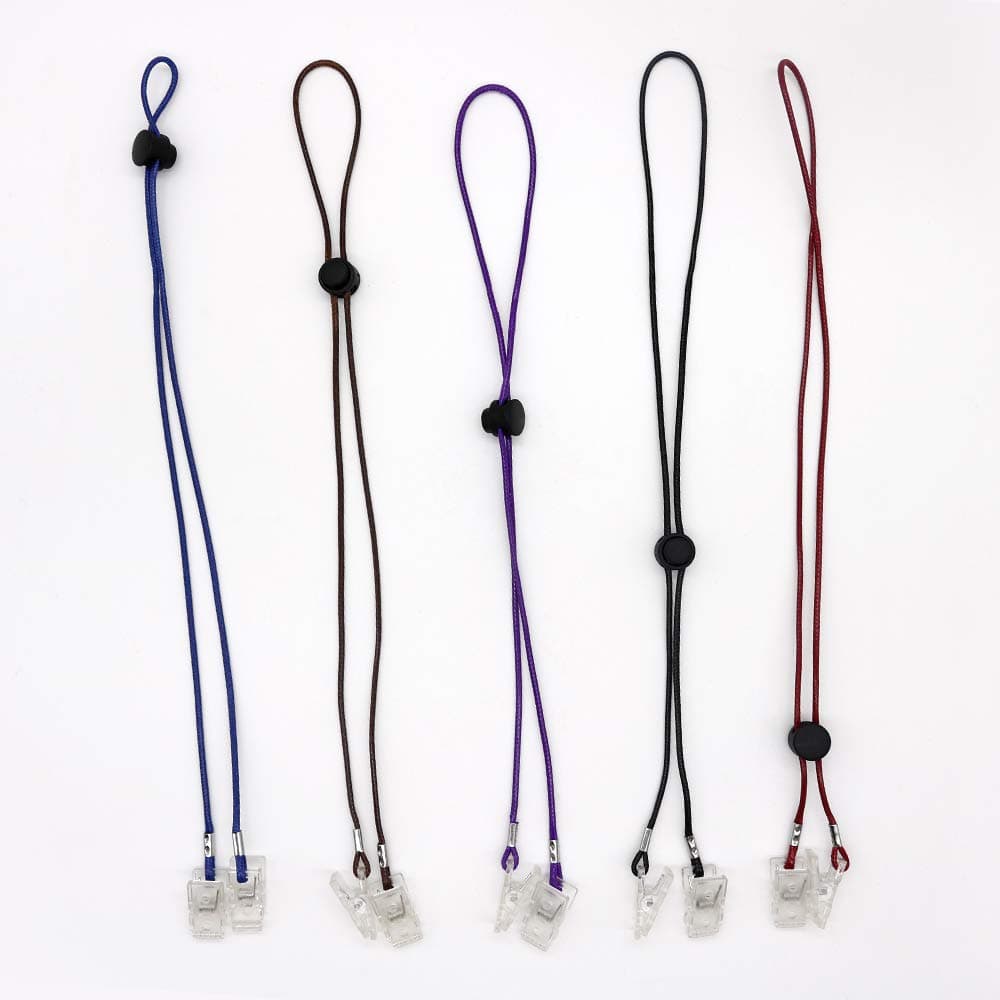 5 Pieces Adjustable Flexible Bib Holder Clips for Napkin, 5 Colors