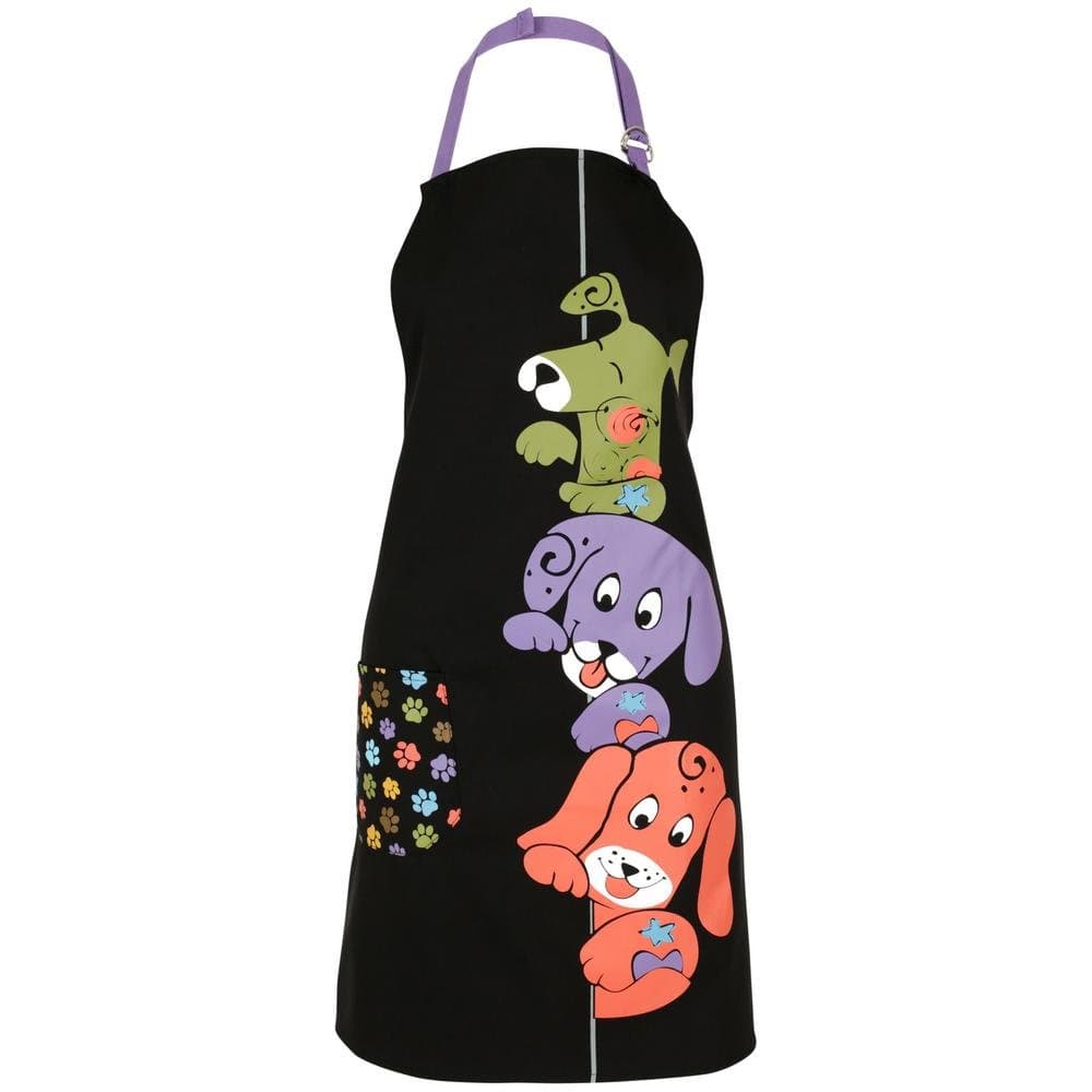 Colorful Peeping Pets Animal Lovers Kitchen Apron (Dog)