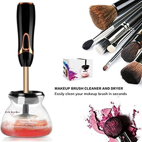 Improved Makeup Brush Cleaner And Dryer Machine - Spins To Clean - Fits All Size Brushes- Drys Fast