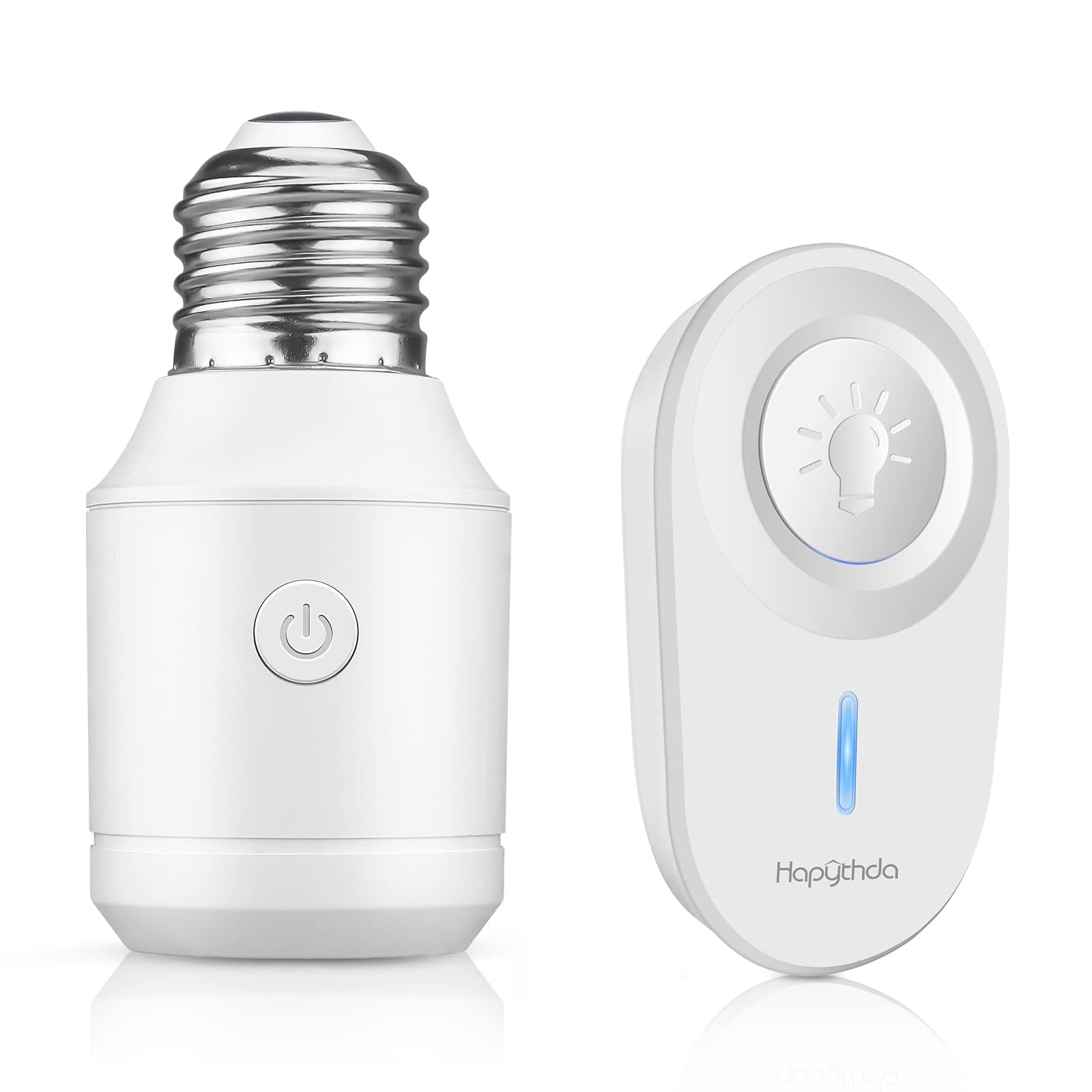 Remote Control Light Socket for 500W E26/E27 Bulb Base Holder, No Wiring Wireless Light Switch Kit Light Fixtures