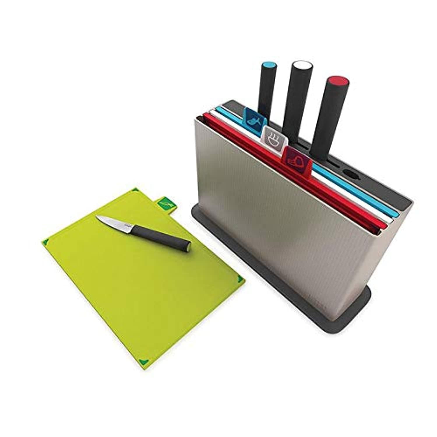 Professional Index Chopping Board Set with 4 Pieces Knife