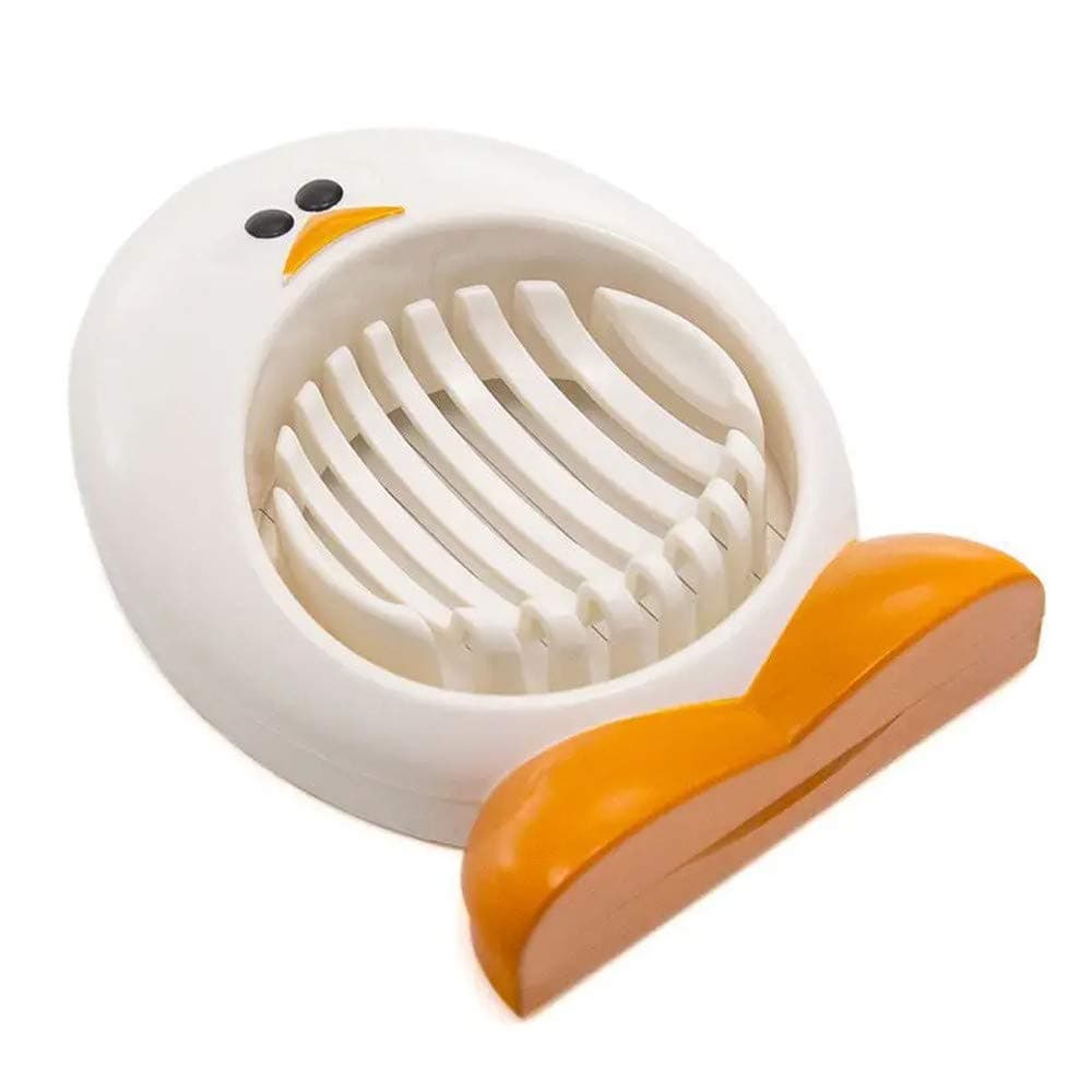 Wedgey Egg Slicer, Easy Egg Preperation for Appetizers and Salads, Great for Soft Fruits and Vegetables, Hand Wash, White
