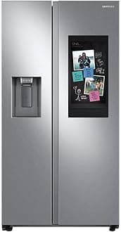 26.7 Cu. Ft. Large Capacity Side-By-Side Refrigerator with Family Hub, Stainless Steel, RS27T5561SR/AA