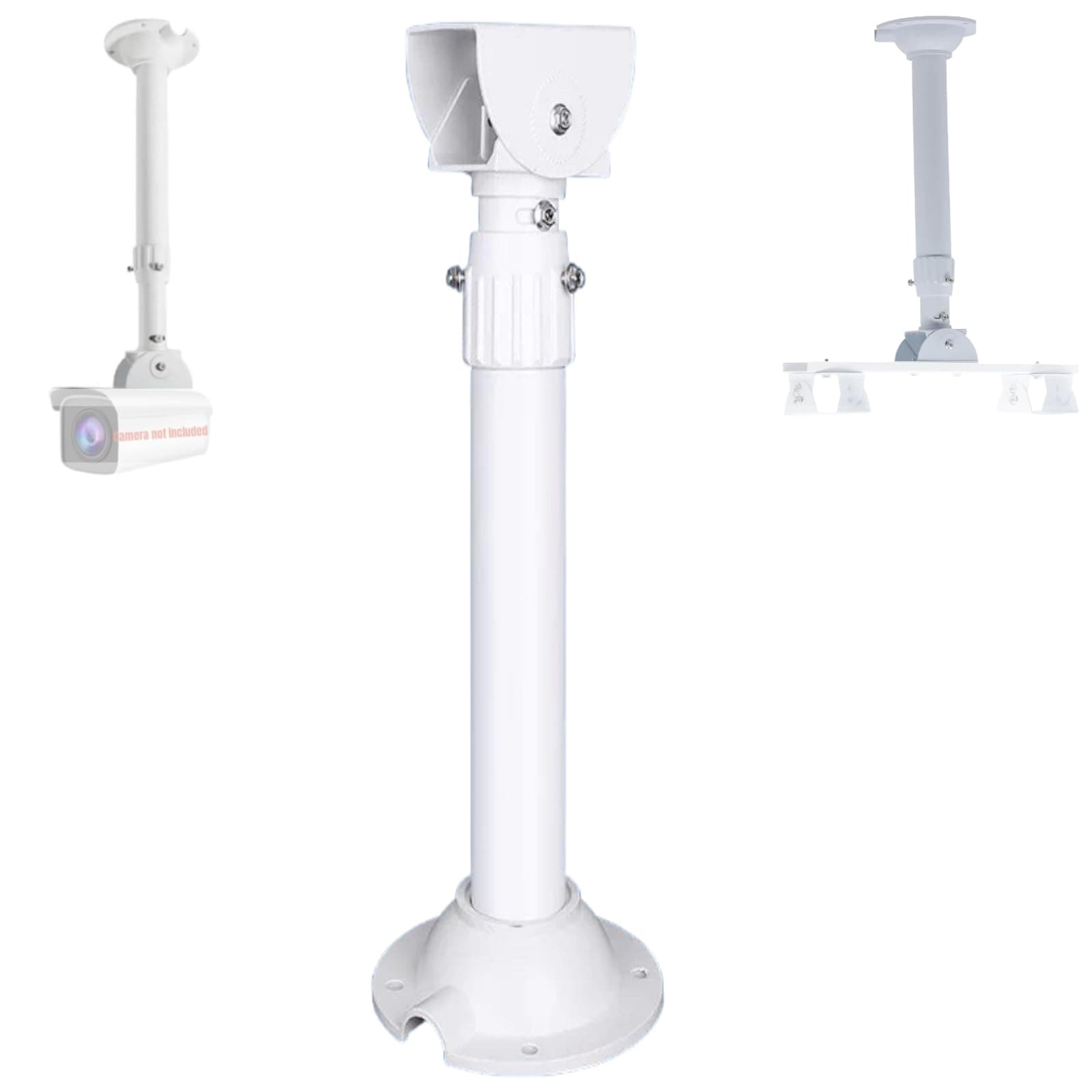 11.8~23.6" Adjustable Security Camera I-Type Wall Ceiling Mount Bracket, Camera Mount Universal Camera Wall Mounting Bracket/IP Camera for CCTV Surveillance Camera