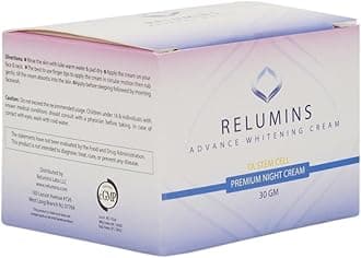 RedPlush Relumins Advance Brightening Night Cream For Dark Skin (30g)